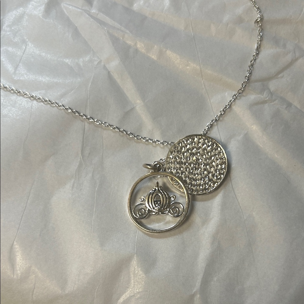 Disney Cinderella Silver Pendant Necklace